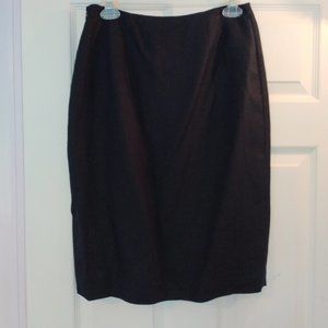 NWT Ellen Tracy Navy Pencil Leg Slit Career Skirt